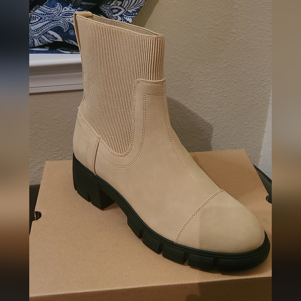 Rilista Womens Platform Lug Sole Ankle Boots Slip